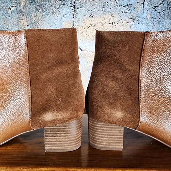 Crown Vintage Two-Toned Heeled Boots Size 8.5M - Picture 12 of 15